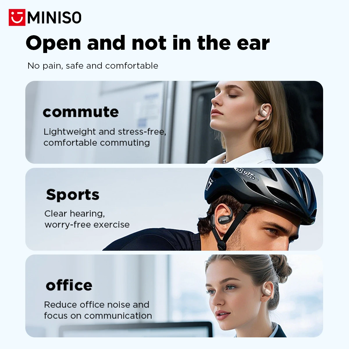 MINISO MS190 Real Time AI Voic - Bluetooth Headset On Ear ulasan dan harga